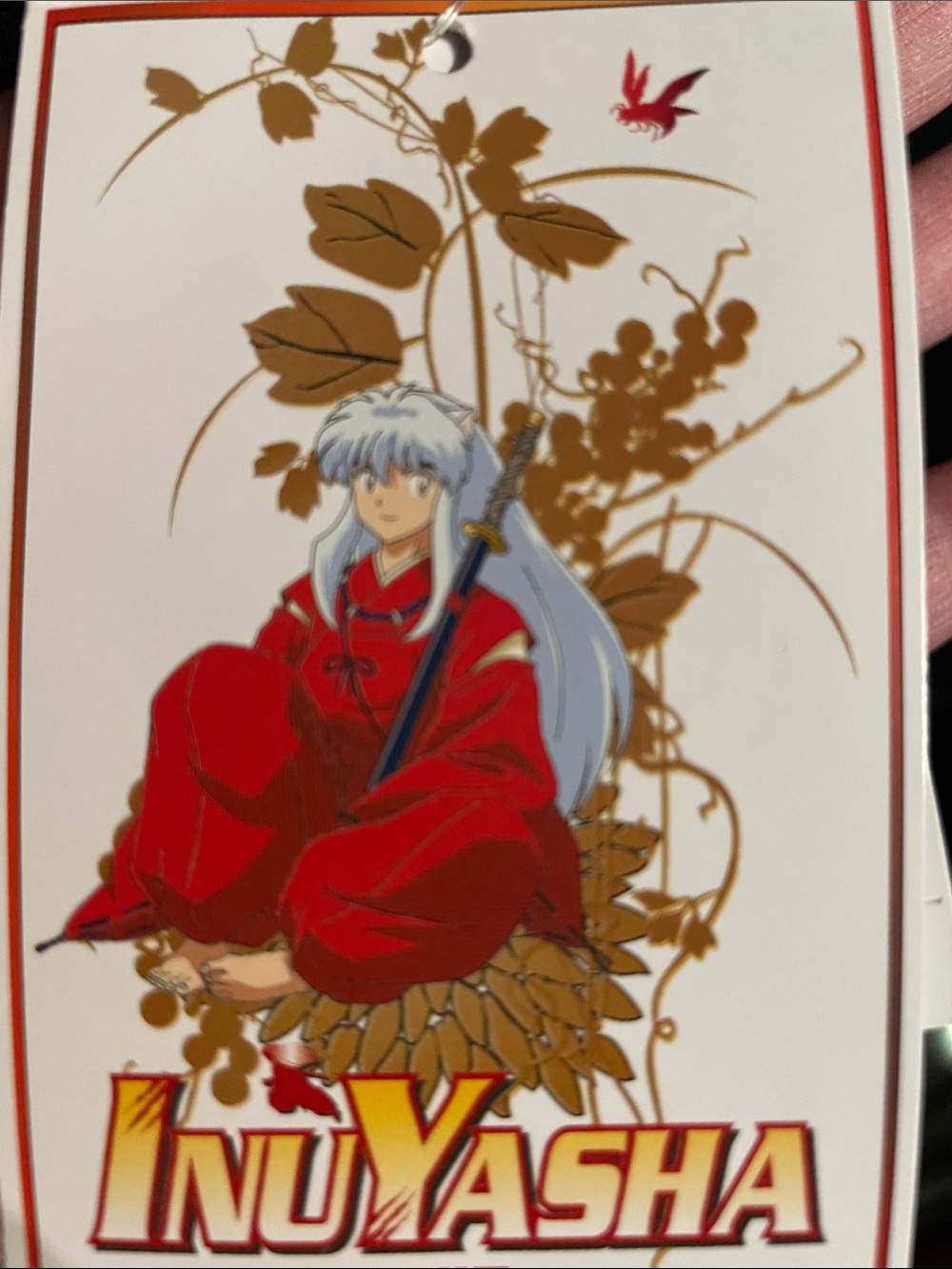 Inuyasha Black Jogger Drawstring Sweat Pants with Pink Cherry Blossom Print - Picture 3 of 9